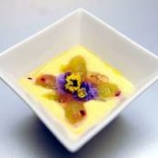 Honey and Fromage Blanc Mousse, Glazed Grapes, Olive Oil and Sea Salt