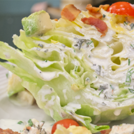 Wedge Salad with Homemade Ranch Dressing