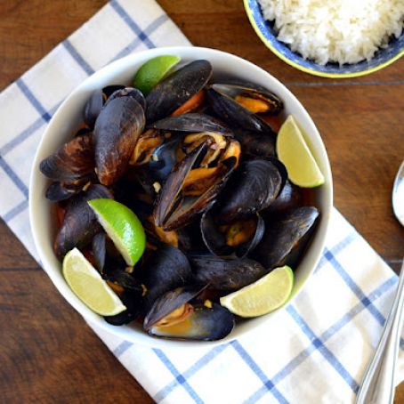 Thai Red Curry Mussels