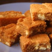White Chocolate Peanut Butter Orange Blondies