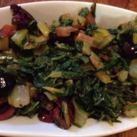 Swiss Chard with Olives and Lemon