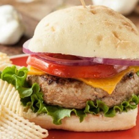 Roasted Garlic Turkey Burgers