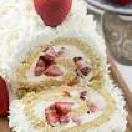 Strawberry Shortcake Cake Roll