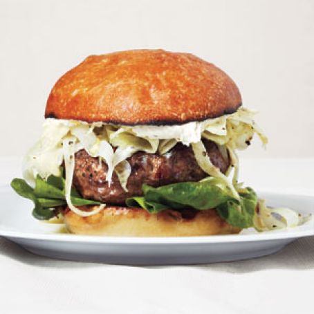 Lamb Burgers With Tangy Fennel Slaw