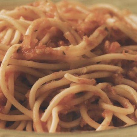 Spaghetti with Home Made Sauce