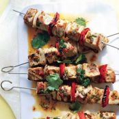 TUNA KEBABS w/GINGER CHILE MARINADE