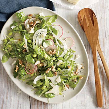 Fava Bean Salad with Fennel and Radish