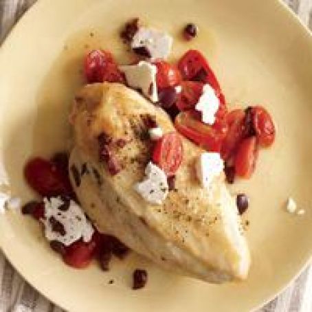 Praise-the-Braise Chicken with Feta and Tomato