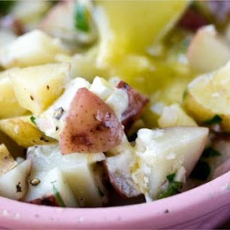 WARM POTATO SALAD w/GOAT CHEESE
