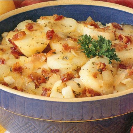 Baked german potato salad