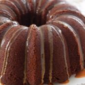 German Chocolate Bundt Cake with Butterscotch Glaze