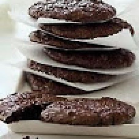 Fudgy Chocolate-Walnut Cookies
