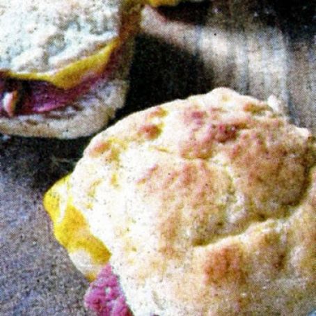 Cat-Head Biscuits with Country Ham