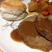 Slow Cooker Eye of Round Roast With Vegetables