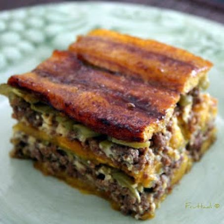 LASAÑA DE PLATANO