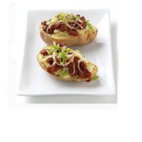 Chili and Cheese Baked Potato