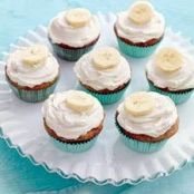 Banana Cupcakes with Honey-Cinnamon Frosting