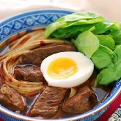 Sichuan Style Red Braised Beef Noodle Soup