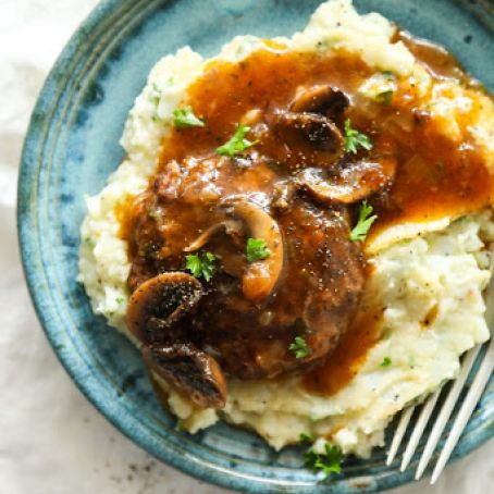 Salisbury Steak with Easy Mushroom Gravy