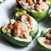 Skinny Cheeseteak Stuffed Peppers