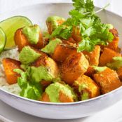 Roasted Squash and Pumpkin Seed Mole Bowls