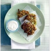 Zucchini-scallion fritters