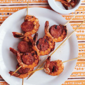 Spicy Shrimp & Chorizo Kabobs