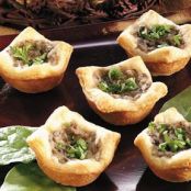 Mushroom-Garlic Cream Tartlets