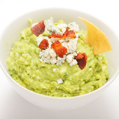 Guacamole with Blue Cheese & Bacon