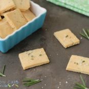 cracker - Rosemary and Sea Salt Crackers | Living Low Carb One Day At A Time