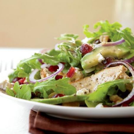 Grilled Chicken Salad With Cranberries, Avocado, & Goat Cheese