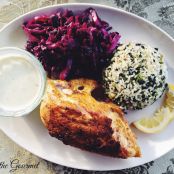 Chicken Breasts with Spiced Pickled Cabbage