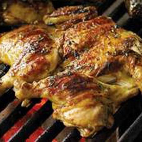 Grilled Chicken Under A Brick
