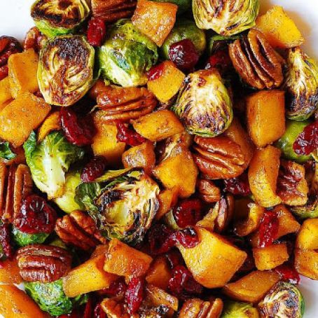 Roasted Brussel Sprouts & Squash