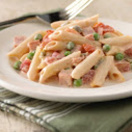 Creamy Ham and Penne Pasta