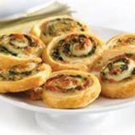 Spinach Cheese Swirls - Puff Pastry
