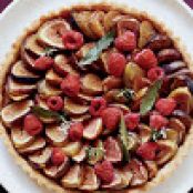 Fig-and-Raspberry Tart with Chestnut Honey