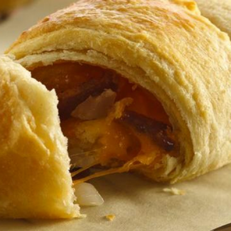 bacon and cheese crescents