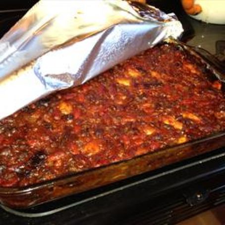 Sweet and Savory Baked Beans