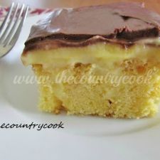 Boston Cream Pie Poke Cake