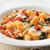 Skillet Gnocchi with Spinach w/ beans or chicken