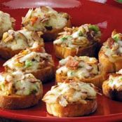 Almond-Bacon Cheese Crostini