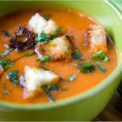 PUREED RED PEPPER & POTATO SOUP