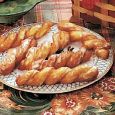 Orange-Glazed Crullers