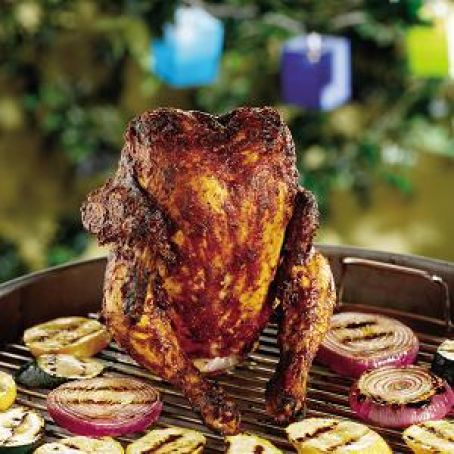 SPICY CAJUN BBQ BEER-CAN CHICKEN