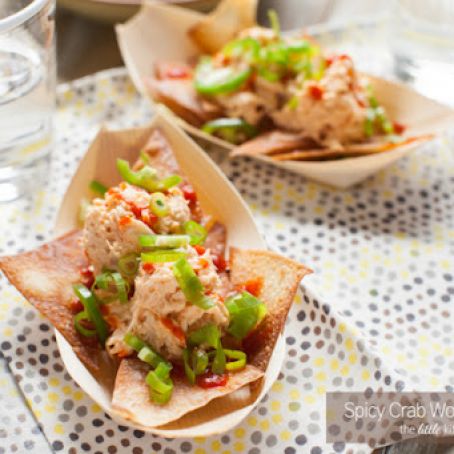 Spicy Crab Wonton Nachos Recipe