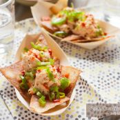 Spicy Crab Wonton Nachos Recipe