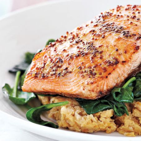 SALMON-Fisher's Loft Salmon With Chickpea Mash