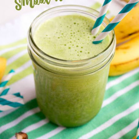 Banana Spinach Smoothie | Green Smoothie Recipe