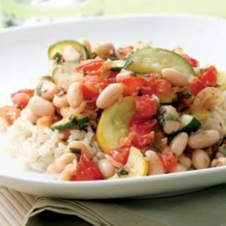 Summer Squash & White Bean Sauté